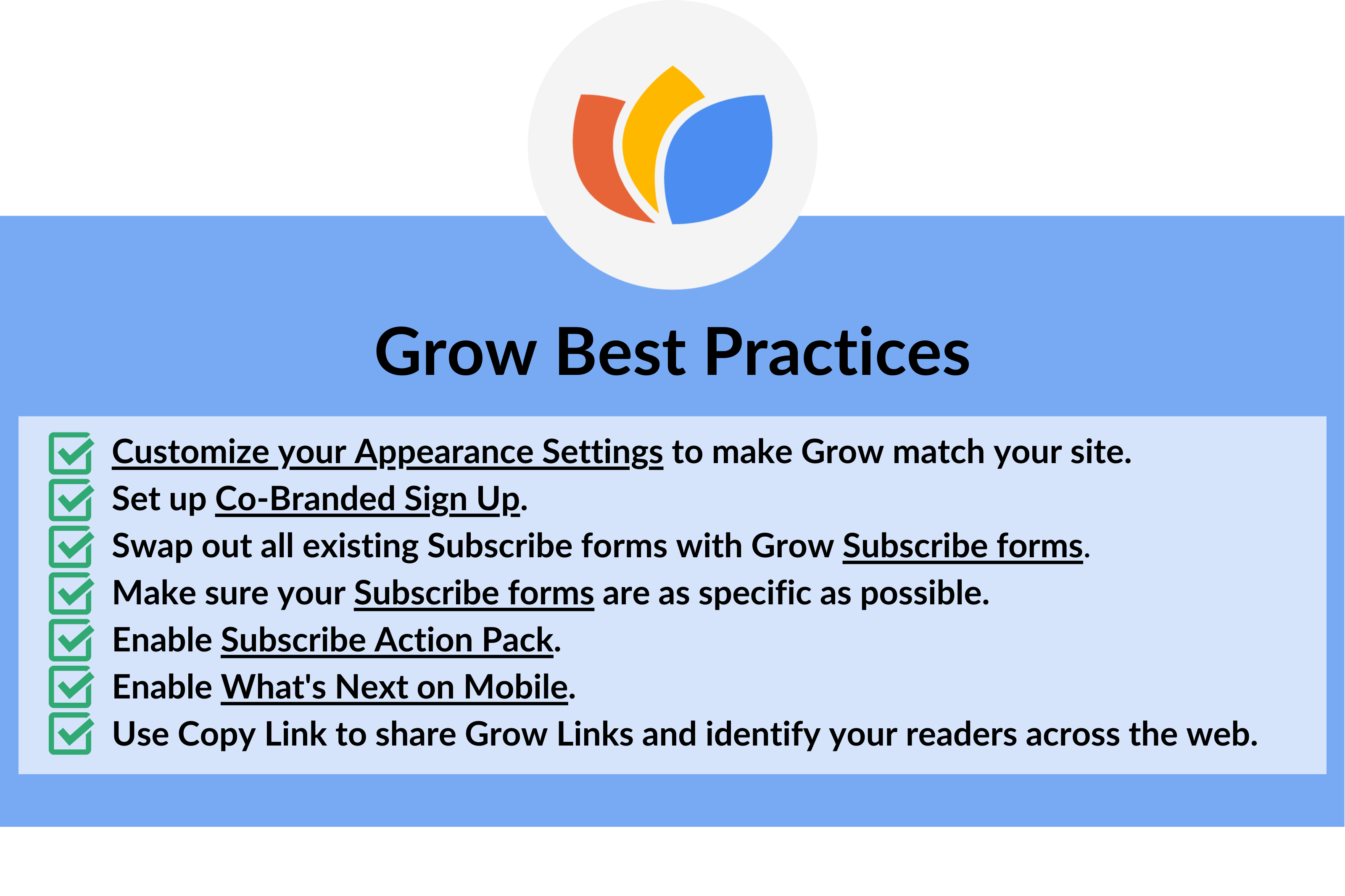 Grow Best Practices – Grow
